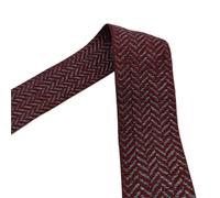 Cinta de algodón hilo dorado 1 metro, Material costura cinta fino suave 40mm ancho for bolsa, correa, cinturón, ropa DIY, decoración artesanal para Costura de Punto, Manualidades(Black Red)