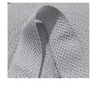 Cinta de algodón hilo dorado 1 metro, Material costura cinta fino suave 40mm ancho for bolsa, correa, cinturón, ropa DIY, decoración artesanal para Costura de Punto, Manualidades(Sliver White)