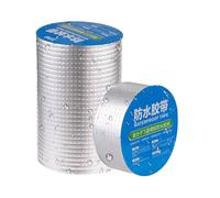 Cinta de aluminio de 1,5 mm de grosor, resistente al agua, resistente al calor, cinta adhesiva para autocaravana, , techo, puerta, canal, tubo, baño, coche, metal, silicona, outd