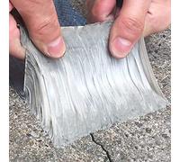 Cinta de aluminio y caucho butílico superimpermeable, grietas superficiales,para goteras, huecos en el marco de la ventana o roturas de tuberías, Cinta de Reparación (1.2mm*50mm*5m)