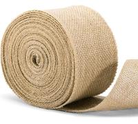 cinta de arpillera, Rollo de tela arpillera yute, 10 m x 25-150 mm, for manualidades, bodas, Navidad, bricolaje(40mm 10m)