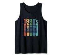 Cinta de Audio Estilo Retro de los años Noventa Nostalgia Año 1990 Camiseta sin Mangas