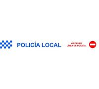 Cinta de Balizamiento Policía Local 75 mm x 200 m x 0'05 mm