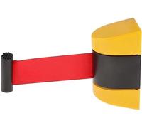 Cinta De Barrera Roja Retráctil De 2 M - Cinta De Control De Multitudes para Montaje En Pared, Ideal para La Gestión De Eventos Y La Seguridad De Filas Orientació