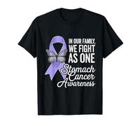 Cinta de bígaro de conciencia sobre el cáncer de estómago que luchamos como uno Camiseta