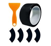 Cinta de butilo impermeable blanca - Cinta selladora | Etiqueta de butilo impermeable blanca, súper resistente al agua, lámina de aluminio de goma, hueco para alféizar de ventana, sellador de