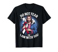 Cinta de cáncer de Cabeza y Cuello Christian Jesus Do Not Fear Lamb Camiseta