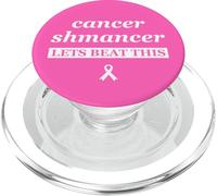 Cinta de cáncer de Mama: el Shmancer del cáncer vence Esto PopSockets PopGrip para MagSafe