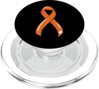 Cinta de cáncer de Sangre Leucemia Survivor Fighter Chemo Orange PopSockets PopGrip para MagSafe