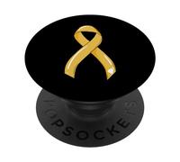 Cinta de cáncer Infantil Superviviente Combatiente Quimioterapia Motivación PopSockets PopGrip Adhesivo