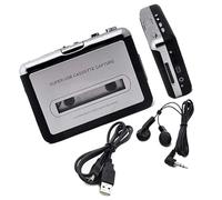 Cinta de captura de casete USB de mano, reproductor de MP3 profesional, recargable, grabadora práctica para viajes en casa