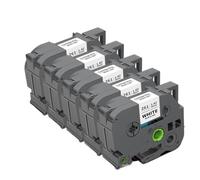 Cinta de casete de cinta de etiquetas 5PK 36 mm TZe261 TZe161 compatible con PT-3600(Black on White)