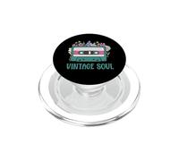 Cinta de Casete Floral Vintage Soul Retro Mixtape Nostalgia PopSockets PopGrip para MagSafe