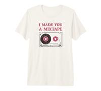 Cinta de Casete - I Made You A Mixtape Retro 80s 90s Music Camiseta Premium