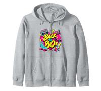 Cinta de Casete Retro de Vuelta a los 80 Boombox Roller Skate Eightie Sudadera con Capucha