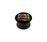 Cinta de Casete Retro goteando Pintura 90s 80s Music Lover PopSockets PopGrip Adhesivo