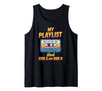 Cinta de casete retro My Playlist had Side A and B Camiseta sin Mangas
