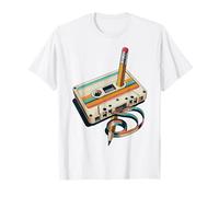 Cinta de casete retro y lápiz rebobinado Nostalgia Party 80s 90s Camiseta