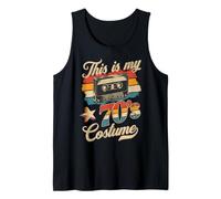 Cinta de Casete This is My 70's Disfraz Retro Groovy para Halloween Camiseta sin Mangas