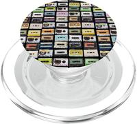 Cinta de Cassette Mixtapes 1980s Radio Music Impresión gráfica PopSockets PopGrip para MagSafe