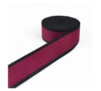 Cinta de Cincha, 4 M, 38 Mm, Poliéster, Algodón, para Equipaje, Mochila, Correa, Cinta para Bolso, Bricolaje, Decoración de Prendas, Encaje, Costura Al Bies/Blackred