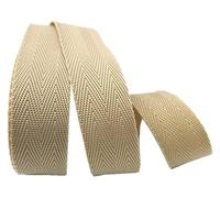 Cinta de cincha Multiusos, Correa 25 mm, Cinta Polipropileno 1 Pulgada, for tapicería sillas y sofás(Khaki,25mm x 5Yards)