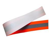Cinta de Cinta Reflectante, Flame Retardant Reflective Fabric Tape Warning Strip Cotton Multicolor Multiple Sizes(Orange,5cmx20m)