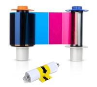 Cinta de Color 84051 YMCK, Compatible con Impresora Modelo Fargo Hdp5000 / Hdpii, Repuesto para Cinta de Color Fargo 84051 YMCK, Cinta a Todo Color 84051ymck Que Produce 500 Impresiones, con Carrete