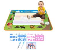Cinta de coloration à l'eau - Cinta de coloración grafiti répété | Tapis de dessin sans poussière 80x60cm avec outils de stylo à eau, cadeaux d'anniversaire et de Noël pour enfant garçons