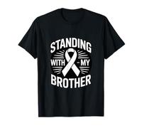 Cinta de Conciencia de Apoyo de pie con mi Hermano Camiseta