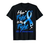 Cinta de Conciencia de ELA Her Fight Is My Fight Camiseta