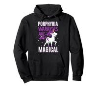 Cinta de Conciencia de Guerrero porfiria Unicornio Amante porfirinas Sudadera con Capucha
