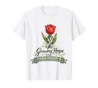 Cinta de Conciencia del Guerrero de Parkinson Tulipán creciendo Esperanza Camiseta