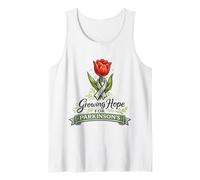 Cinta de Conciencia del Guerrero de Parkinson Tulipán creciendo Esperanza Camiseta sin Mangas