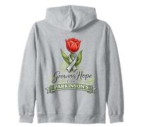 Cinta de Conciencia del Guerrero de Parkinson Tulipán creciendo Esperanza Sudadera con Capucha