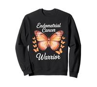 Cinta de conciencia sobre el cáncer de endometrio guerrero Sudadera