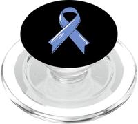 Cinta de Conciencia sobre el cáncer de estómago Blue Fighter Quimio gástrico PopSockets PopGrip para MagSafe