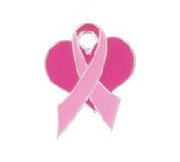 Cinta de conciencia sobre el cáncer de mama Pin de solapa suéter collar insignia para el Día Internacional del Amor de la Mujer Ropa Decoración única, talla única, como se describe