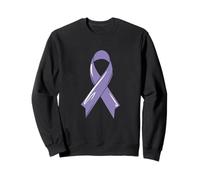 Cinta de Conciencia sobre el cáncer Lavanda Superviviente Combatiente Quimioterapia Sudadera
