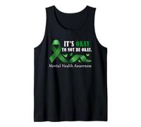 Cinta de Conciencia sobre la Salud Mental Está Bien no Estar Bien Camiseta sin Mangas