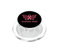 Cinta de concienciación Rosa sin cáncer para sobreviviente de Mamas PopSockets PopGrip para MagSafe