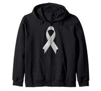 Cinta de concienciación sobre el cáncer Cerebral Gris Glioblastoma Chemo Sudadera con Capucha