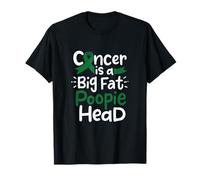 Cinta de concienciación sobre el cáncer de hígado Green Poopie Head Fight Chemo Camiseta