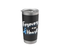 Cinta de concienciación sobre el cáncer de próstata pérdida amorosa recuerdo Vaso térmico de acero inoxidable de doble pared