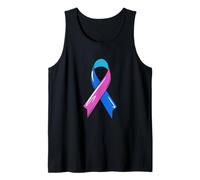 Cinta de concienciación sobre el cáncer de tiroides Blue Pink Teal Fighter Chemo Camiseta sin Mangas