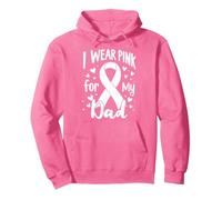 Cinta de concienciación sobre el cáncer I Wear Pink For My Dad Sudadera con Capucha