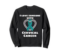 Cinta de concientización I Love Someone with Cervical Cancer Sudadera