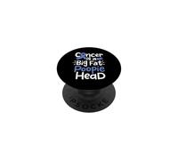 Cinta de concientización sobre el cáncer de esófago Blue Poopie Head Chemo PopSockets PopGrip Adhesivo