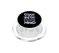 Cinta de concientización sobre el cáncer de esófago Blue Poopie Head Chemo PopSockets PopGrip para MagSafe