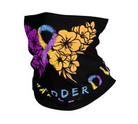 Cinta De Concientización sobre El Cáncer De Vejiga con Flores Y Mariposas Mujer Hombre Bandana Multifuncional Calentador De Cuello Elástica Bufanda Tubular para Moto Ciclismo Yoga Esquí
